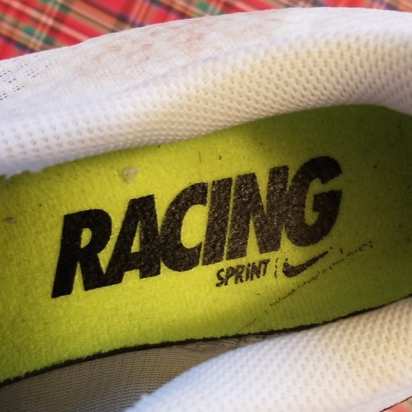 Mens Nike Sz 11.5 Racing Sprint with Key - Picture 5 of 8
